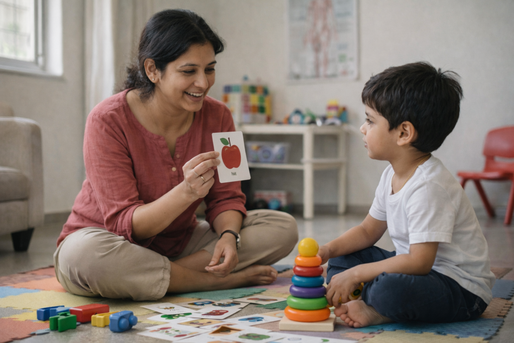 Speech Therapy Session in Clinic